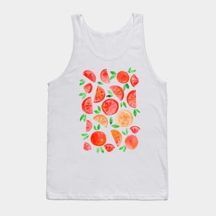 Watercolor grapefruit - orange Tank Top